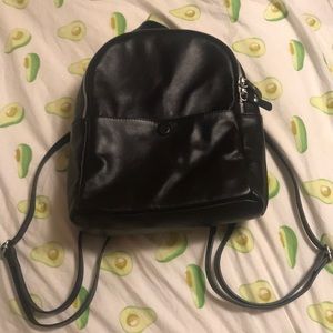 Small American Eagle Italian leather backpack